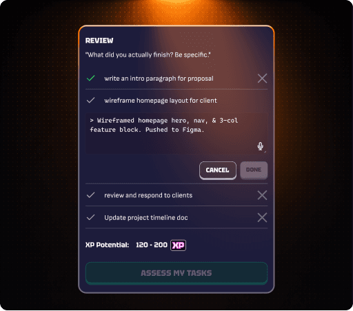 AI scoring output